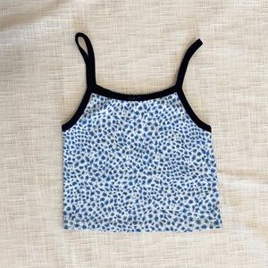 Brandy Melville blue leopard tank